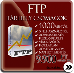 FTP tárhely csomag